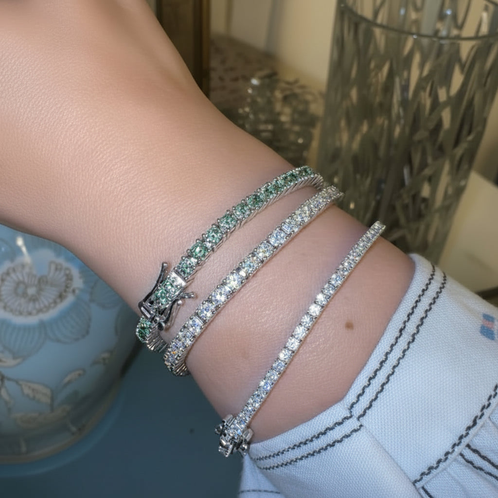 Tennis Bracelet- Sterling Silver
