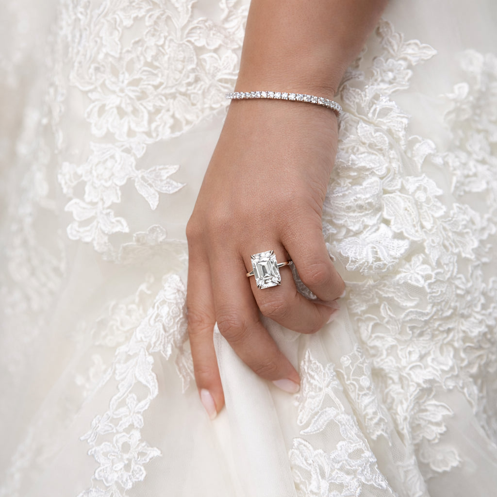 The Ella Ring - Emerald Cut