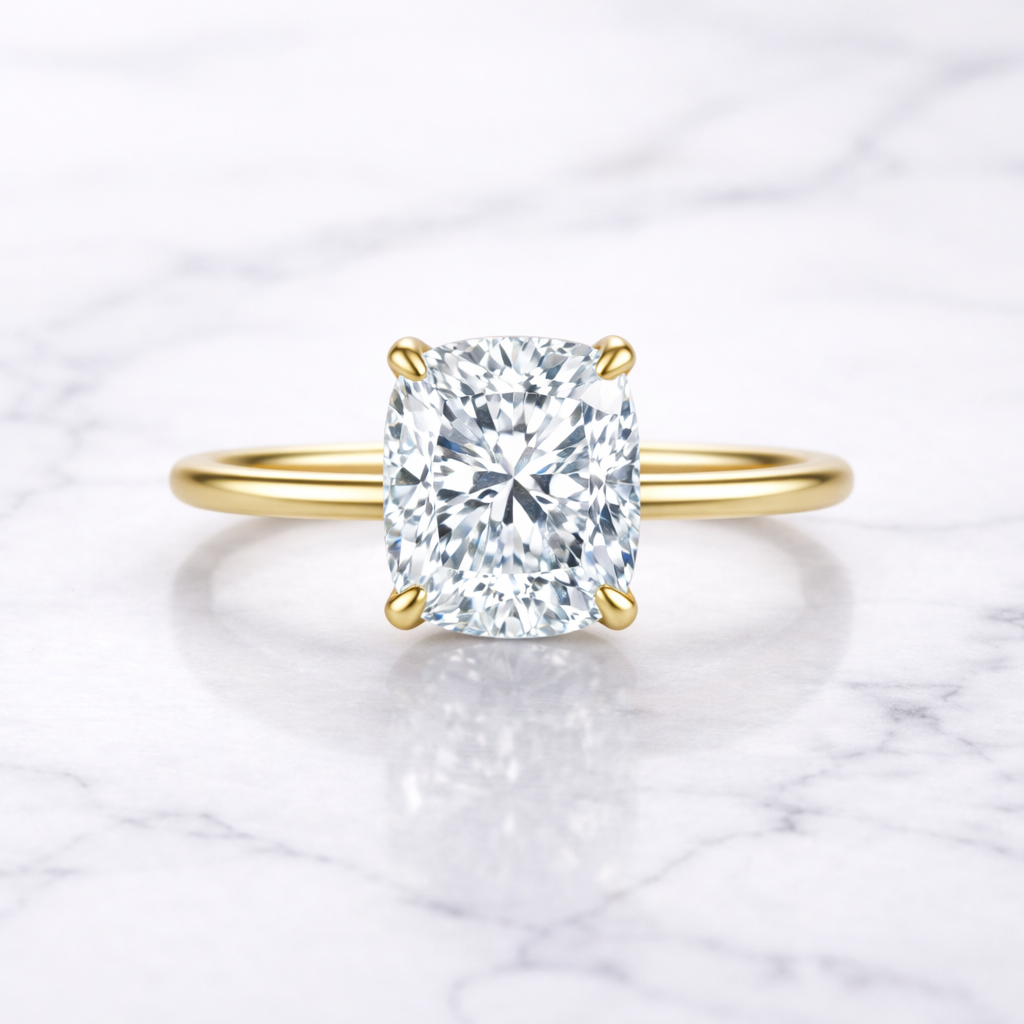 The Ella Ring Cushion-Cut