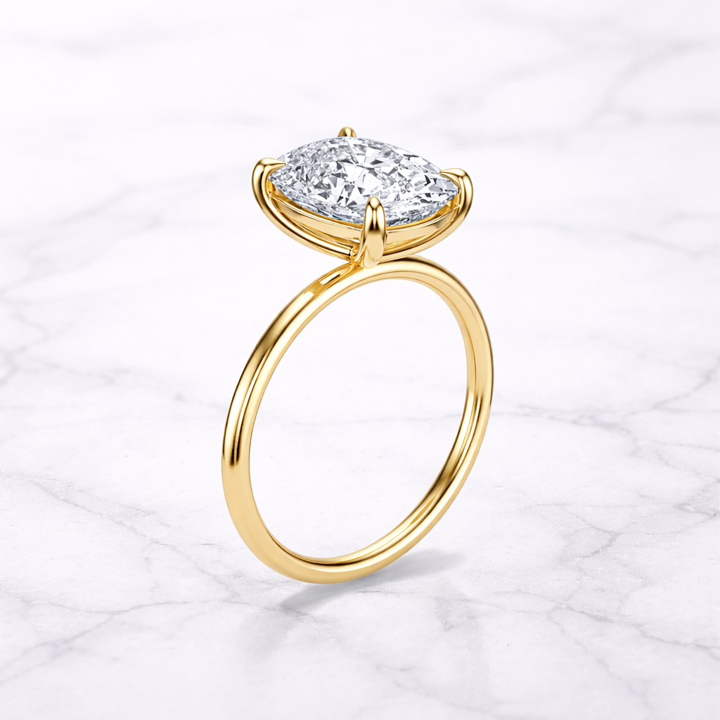 The Ella Ring Cushion-Cut