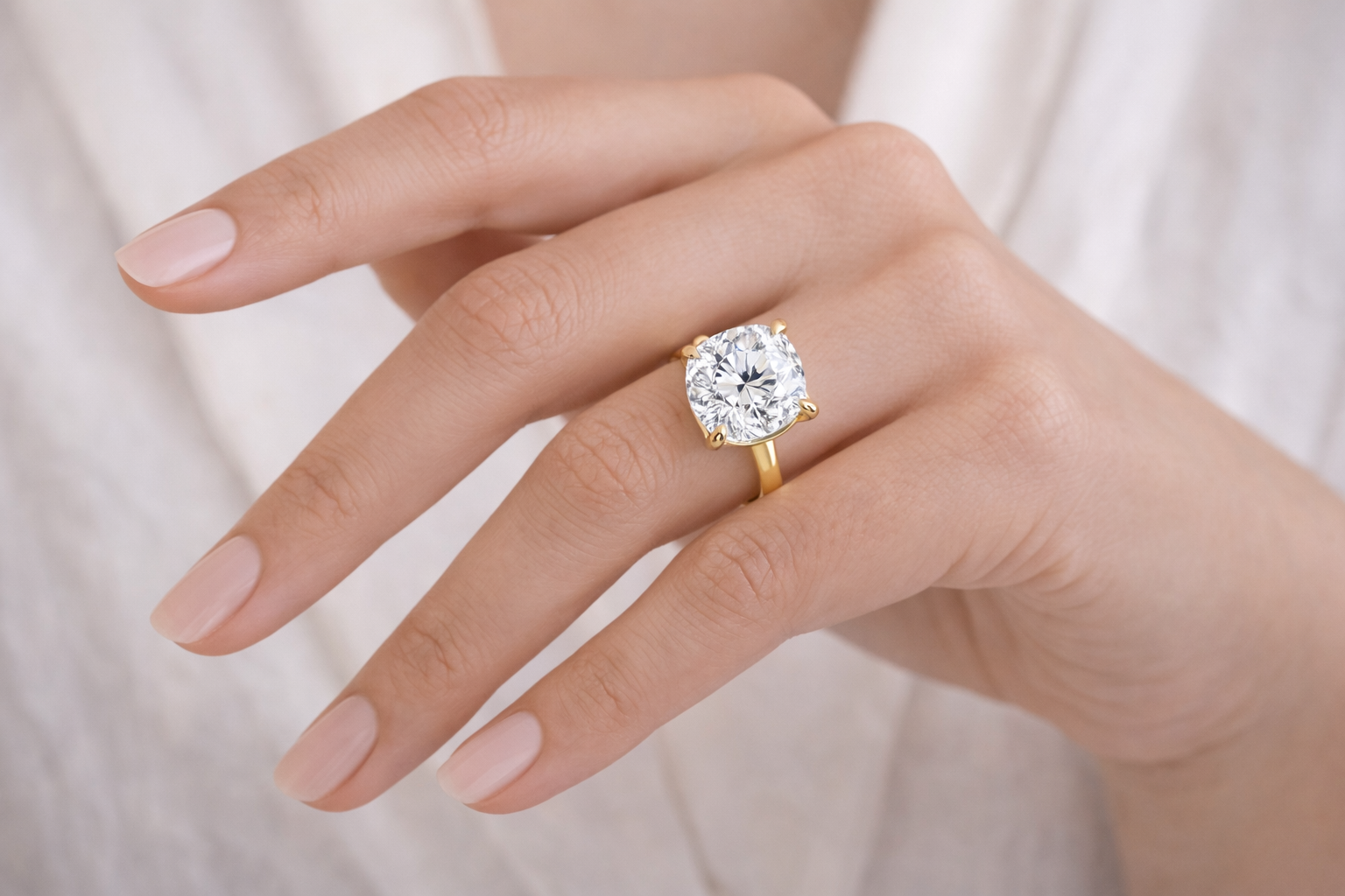 The Ella Ring Cushion-Cut